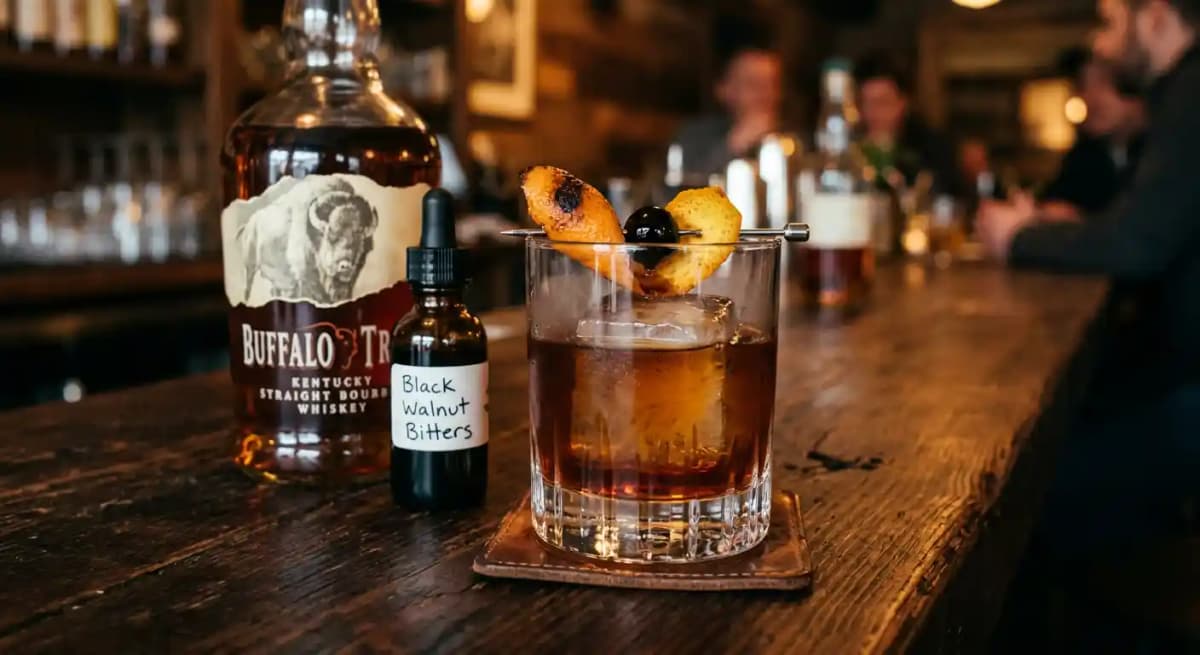 Black Walnut Smoked Old Fashioned