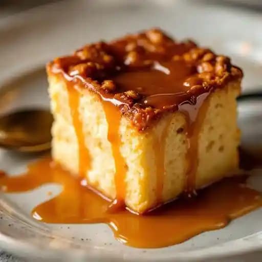 Bread Pudding w/ Whiskey Caramel Sauce