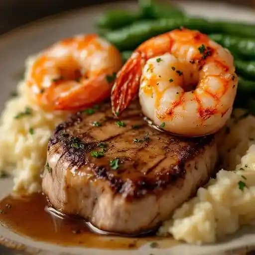 Filet Medallions & Grilled Shrimp