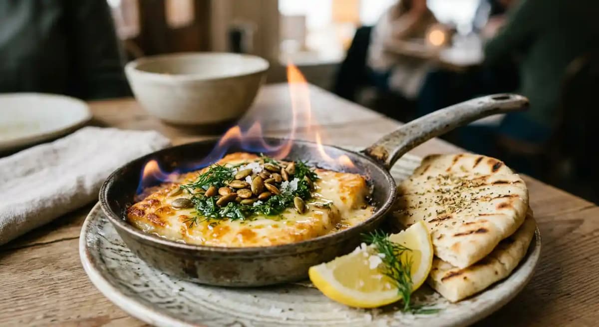 SAGANAKI FLAMING CHEESE