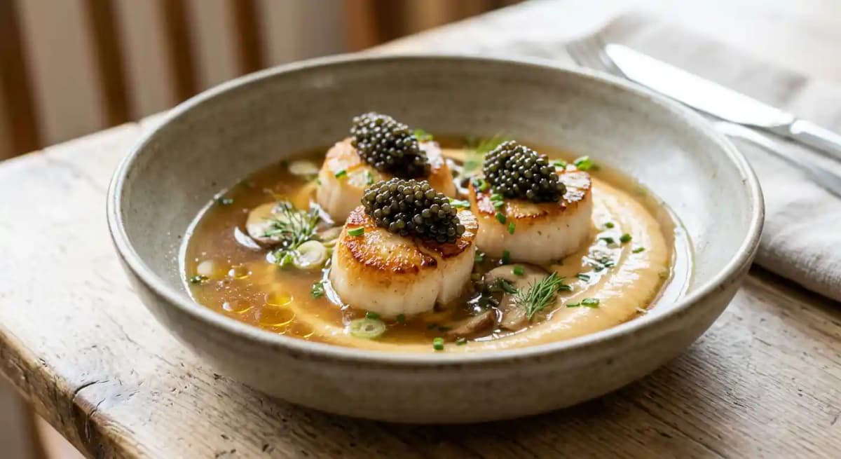 king oyster mushroom “scallops”