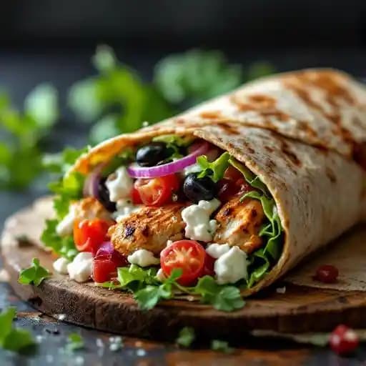 Greek Chicken Wrap