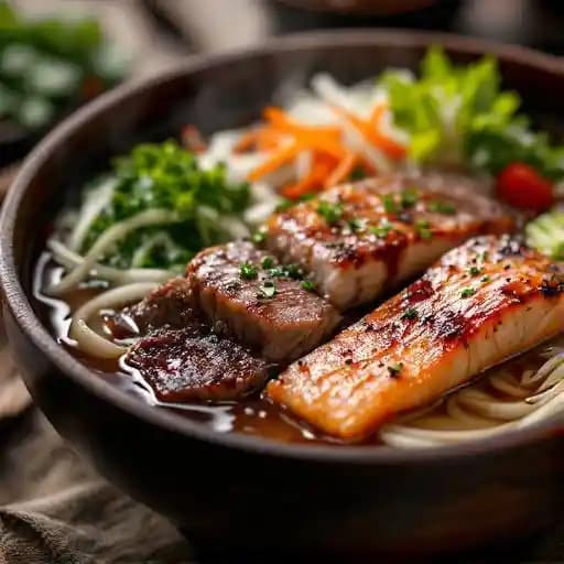Sukiyaki And Salmon