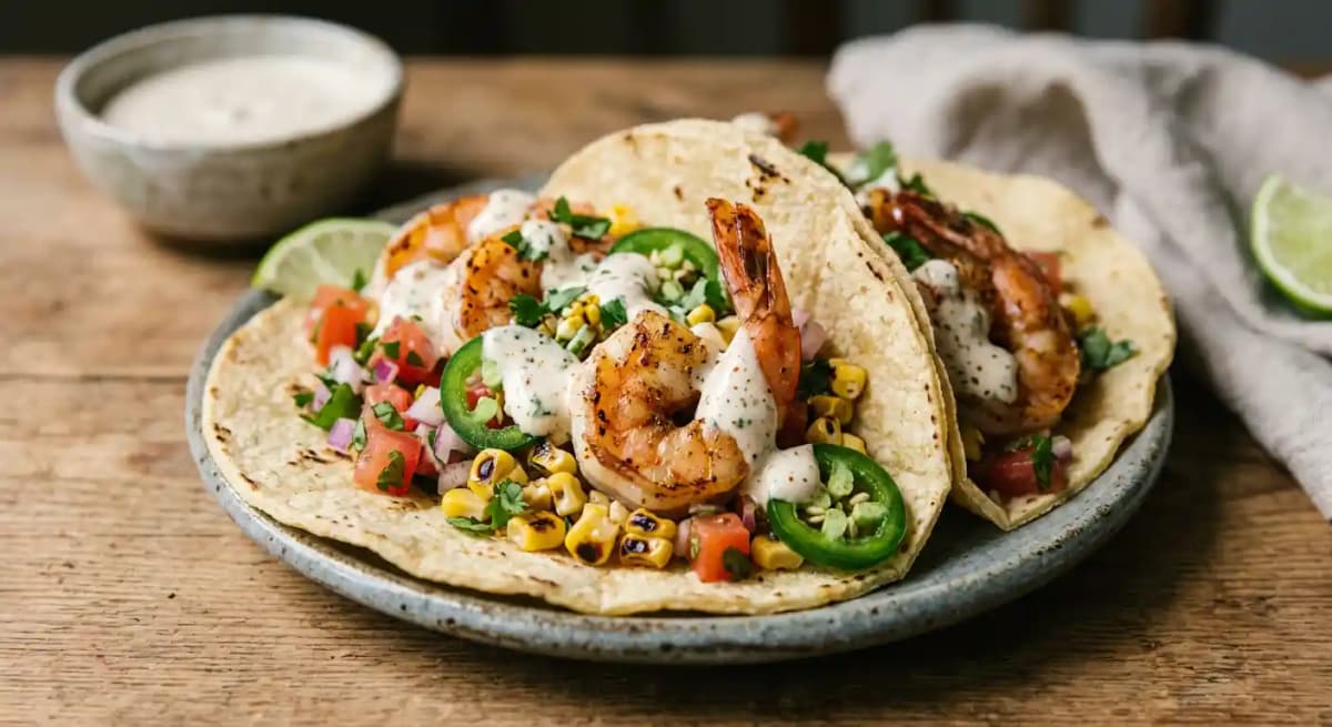 SHRIMP TACOS