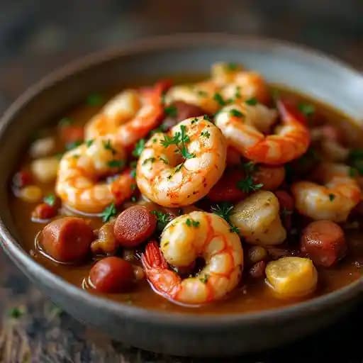 "Louisiana" Andouille Sausage & Seafood Gumbo