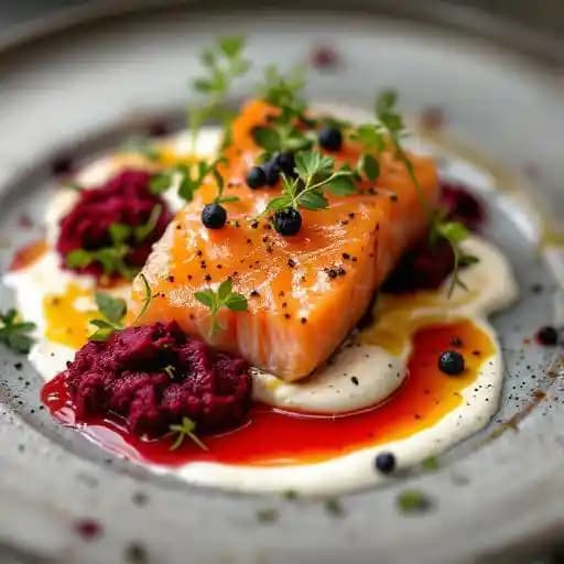 Citrus cured salmon