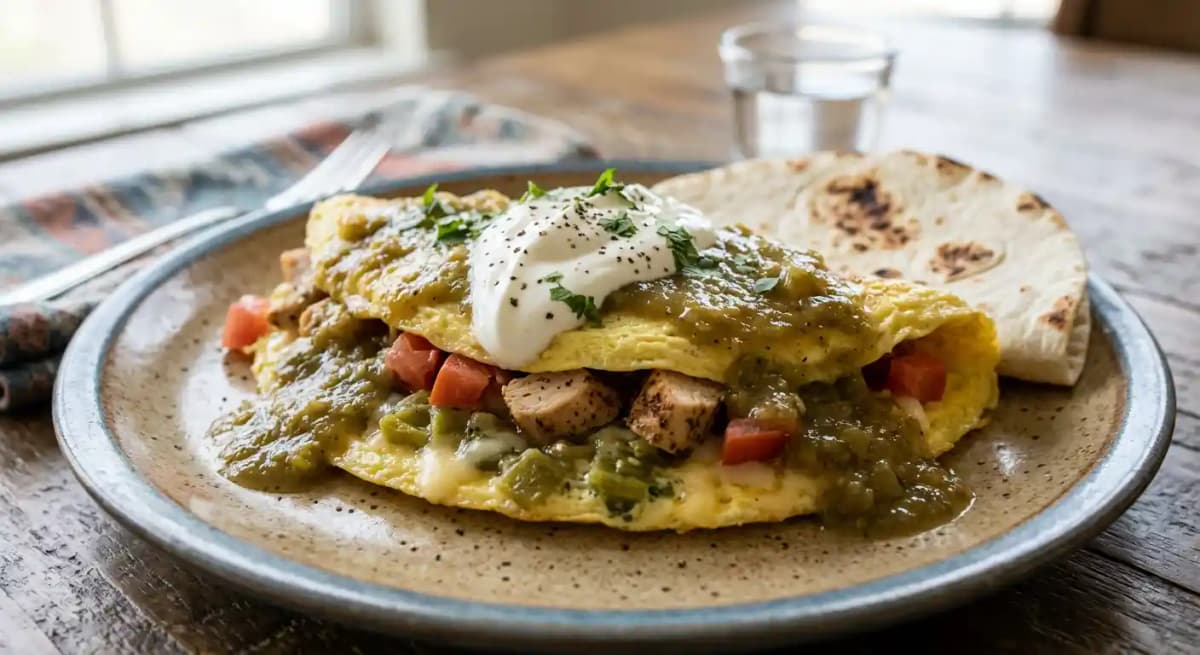 Santa Fe Chicken Omelette
