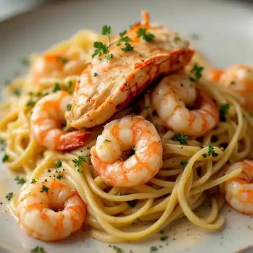 Fettuccine Aragosta e Gamberi