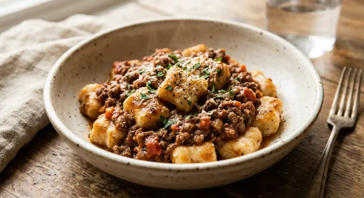 Gnocchi Bolognese