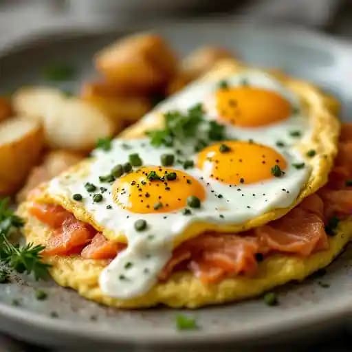 Smoked Salmon Omelet