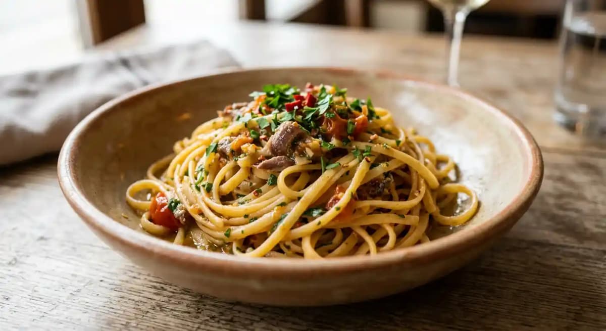 Linguini alla Pavarotti