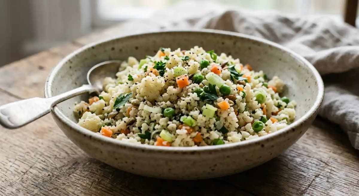 Seasonal Cauliflower "Rice"