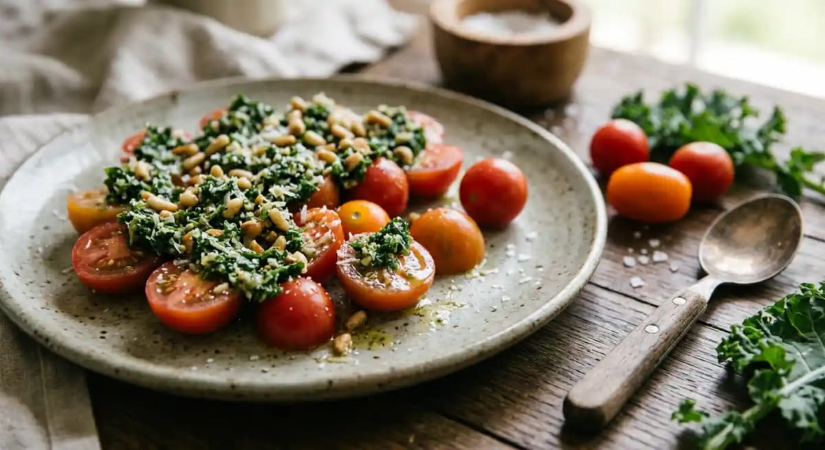 Kale Pesto Tomatoes