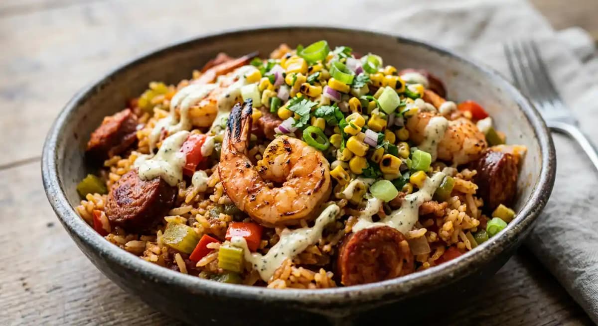 PRAWN & CHORIZO JAMBALAYA