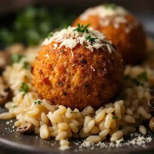Mushroom Arancini (V)
