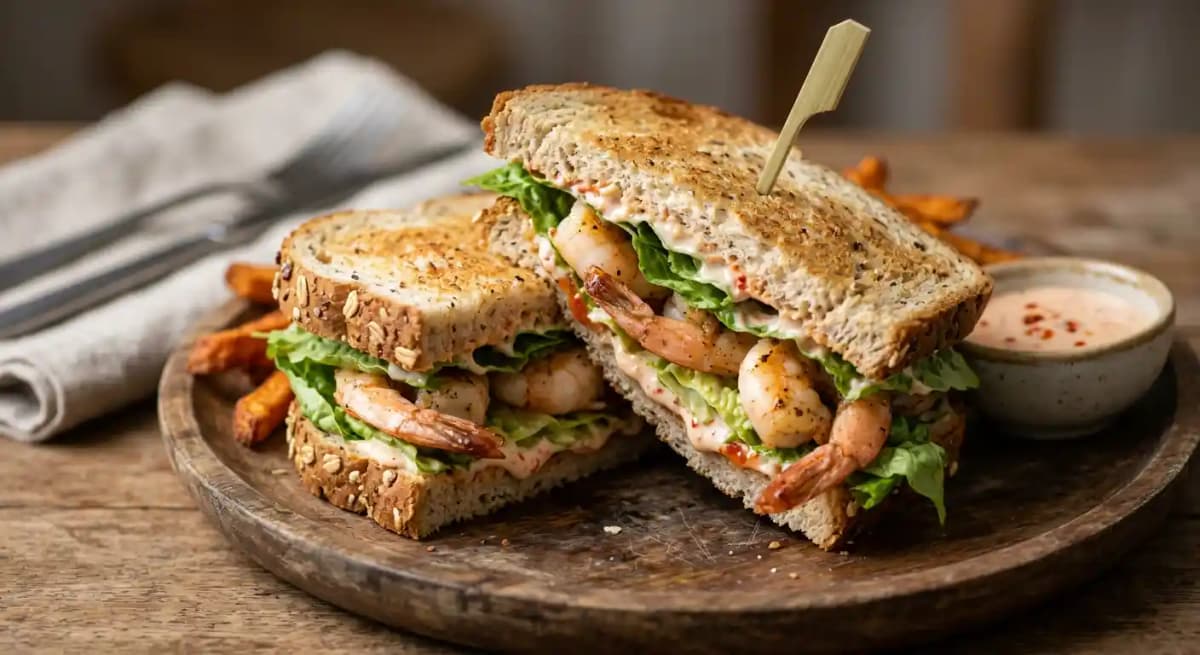 Toasted Shrimp Sandwich