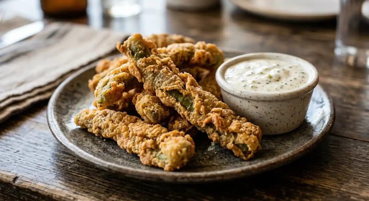 Fried Green Chile Strips