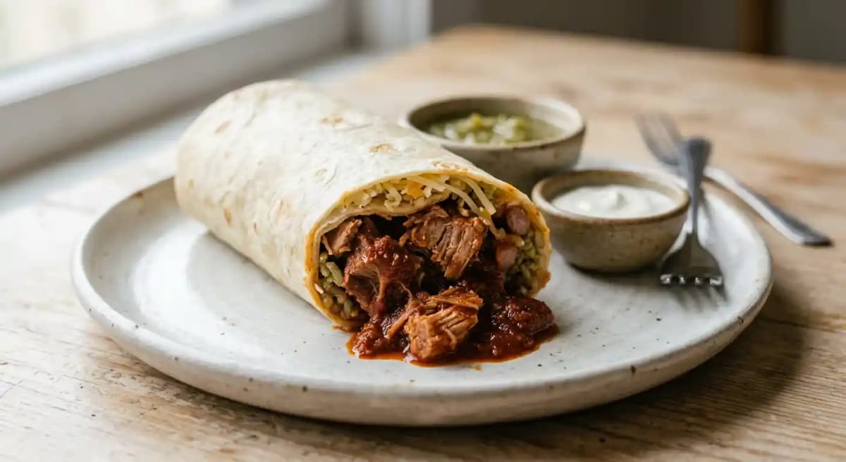 Carne Adovada Burrito