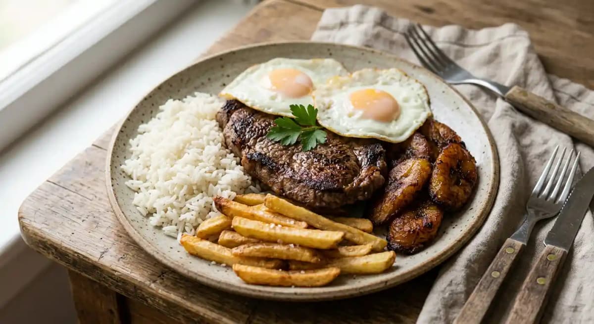 Bistec a lo Pobre