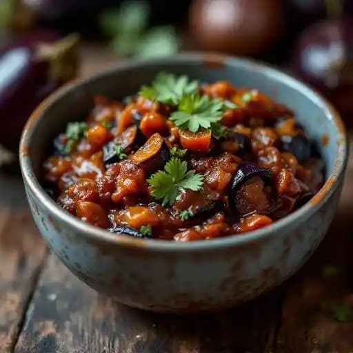 Warm Aubergine Chutney