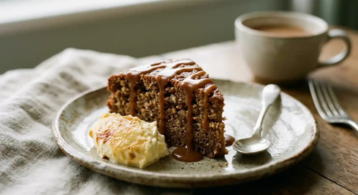 Warm acorn cake