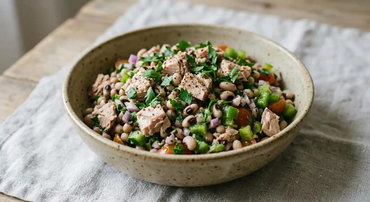 Salada De Atum c/ Feijao Frade
