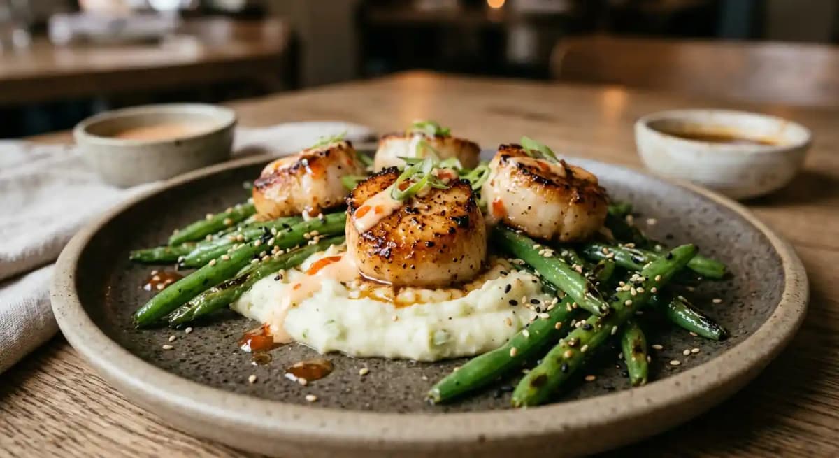 Korean BBQ Scallops