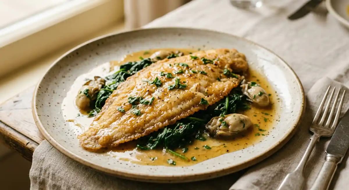 Filet de sole meunière “Tradition” ou “aux huitres”