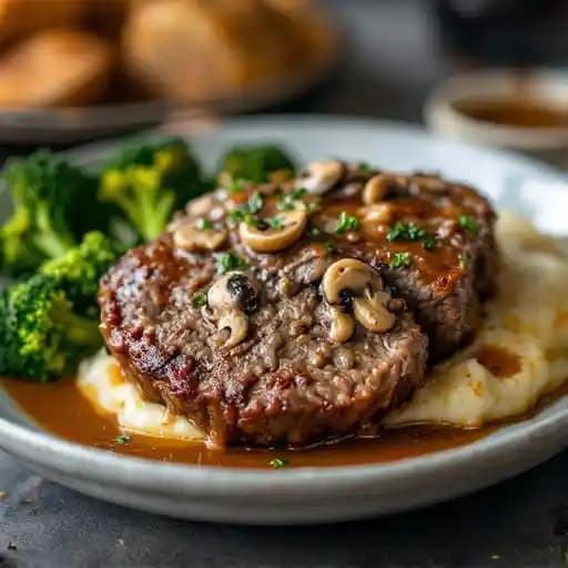 Retro Meatloaf with Mashed Potatoes