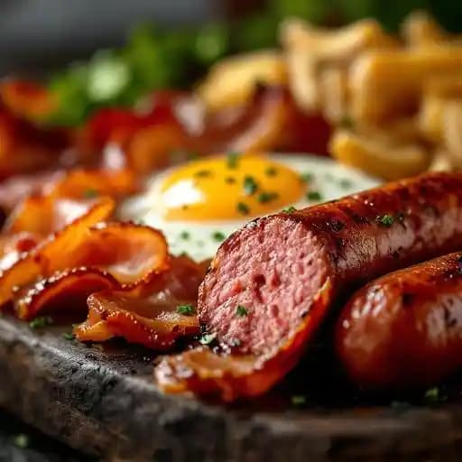 Bacon, Kielbasa, or Pork Sausage