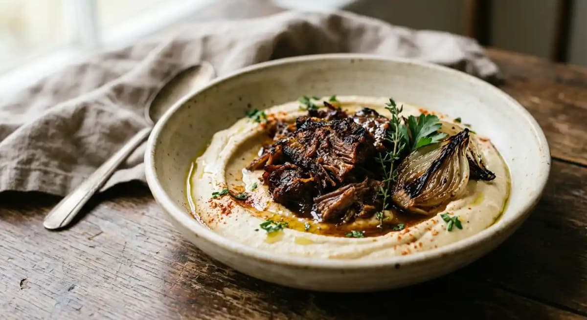 Crispy Short Rib Hummus