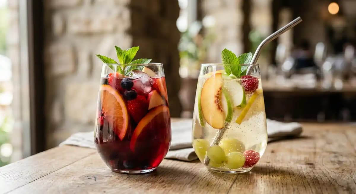 Red Sangia and White Sangria