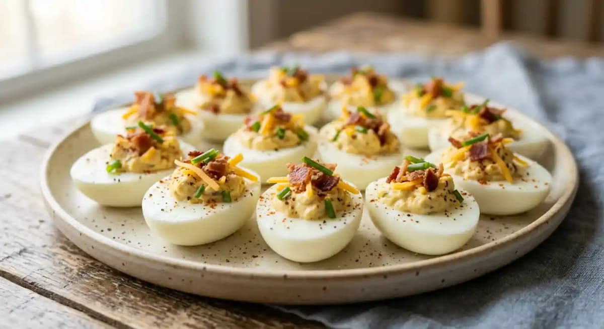 Cracked Out Deviled Eggs
