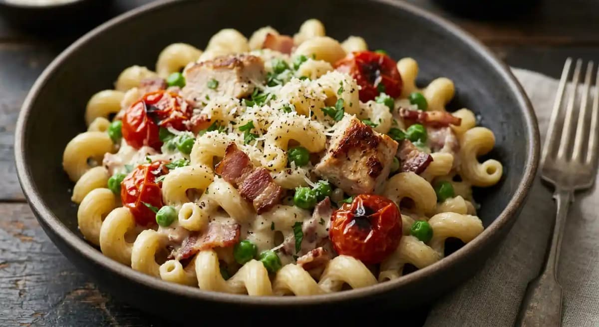 Cavatappi Carbonara