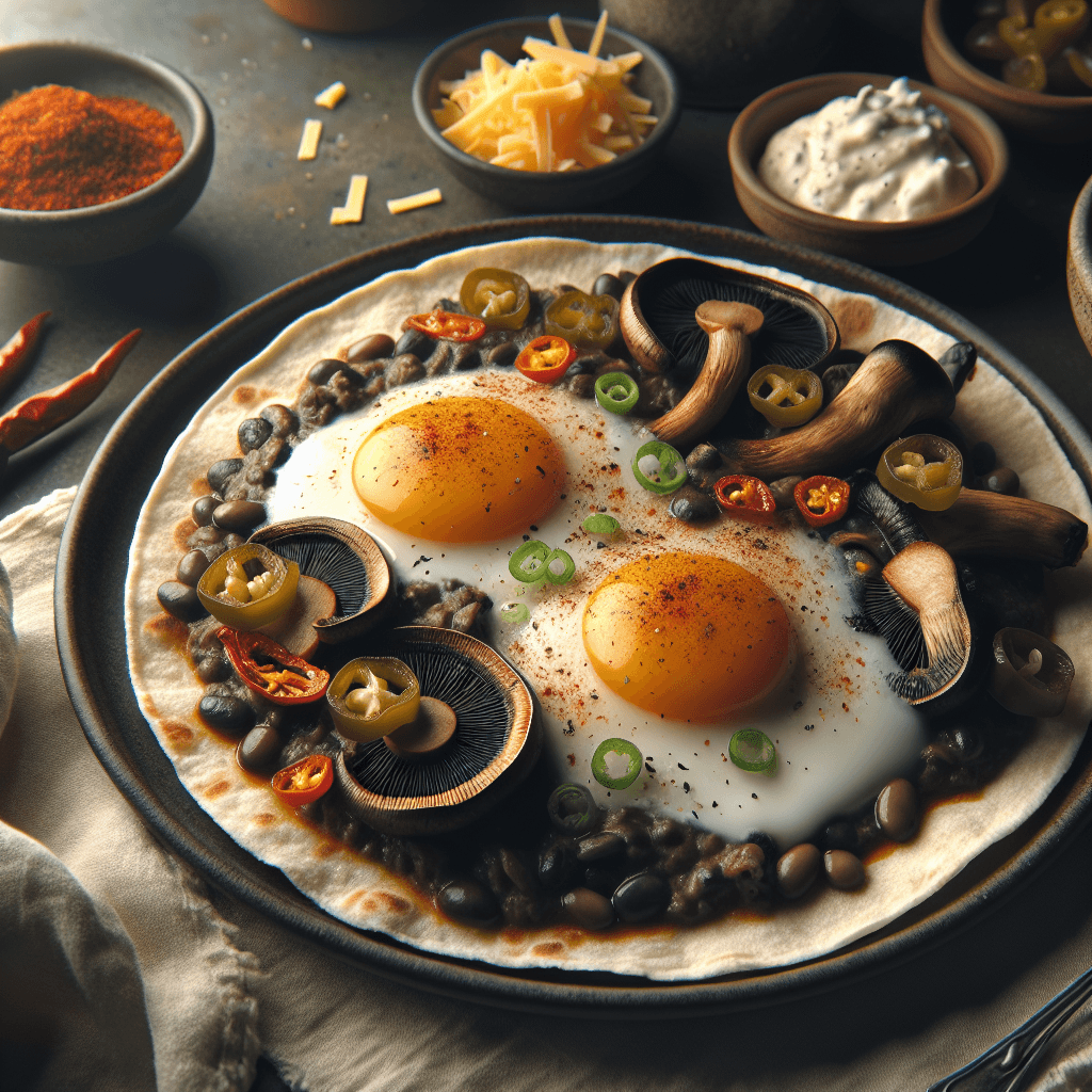 Mushroom Huevos Rancheros