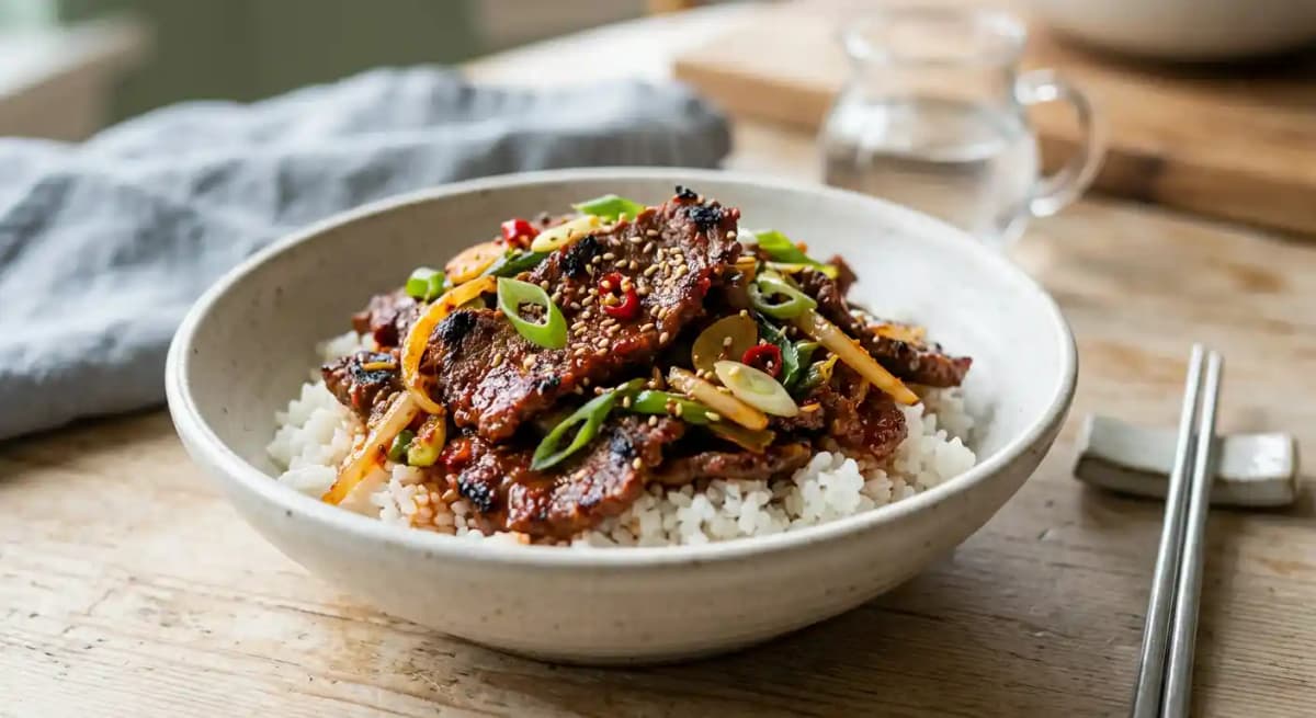 Spicy Beef with Bulgogi