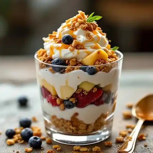House-made Granola, Fruit & Yogurt Parfait
