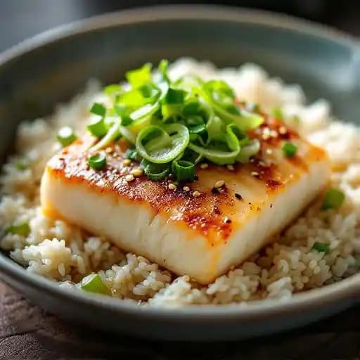Steamed Halibut Collar