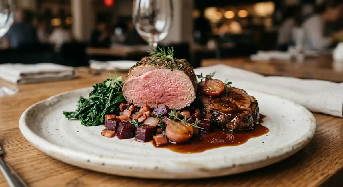 Roasted Lamb Saddle