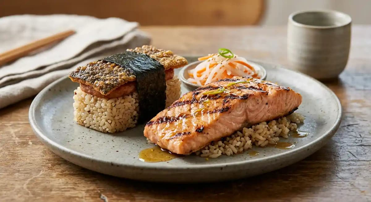 Hibachi Grilled Atlantic Salmon