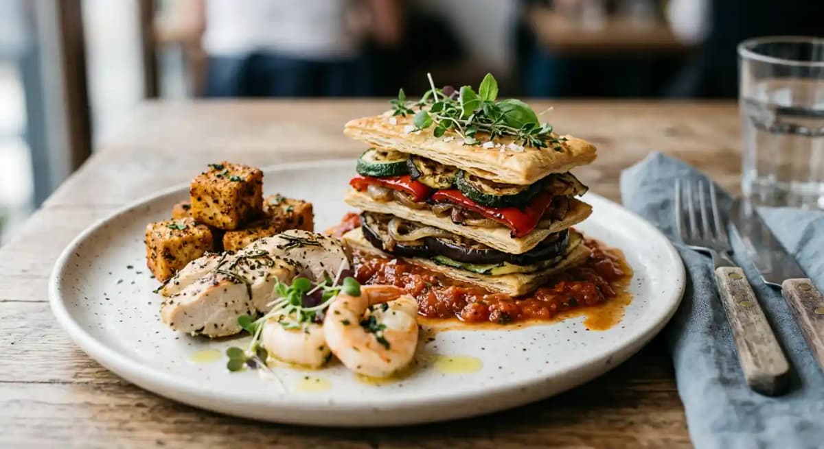 Grilled Vegetable Mille-Feuille