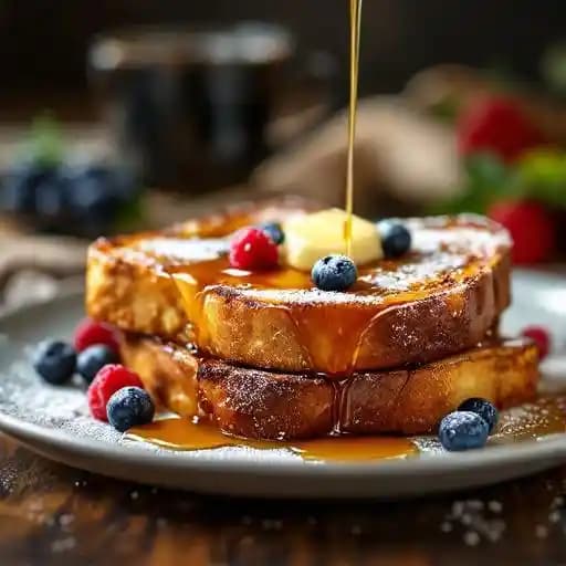 French Toast with Maple Syrup