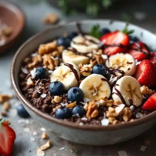 Chocolate Quinoa Breakfast Bowl