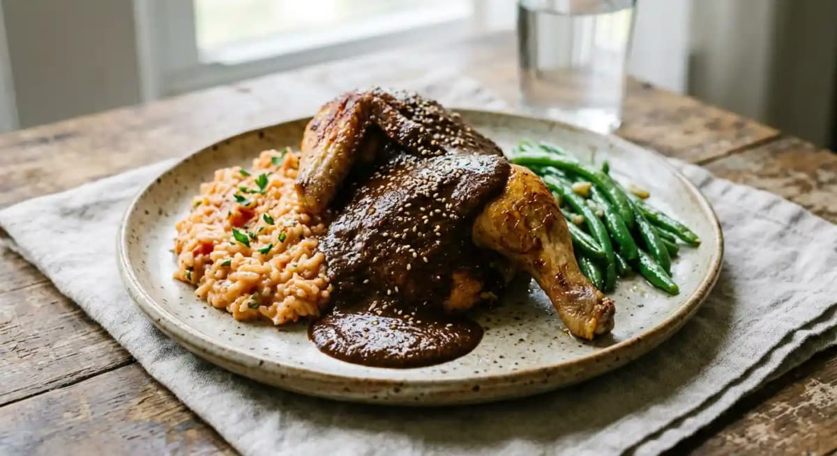 POLLO EN MOLE DE LA CASA