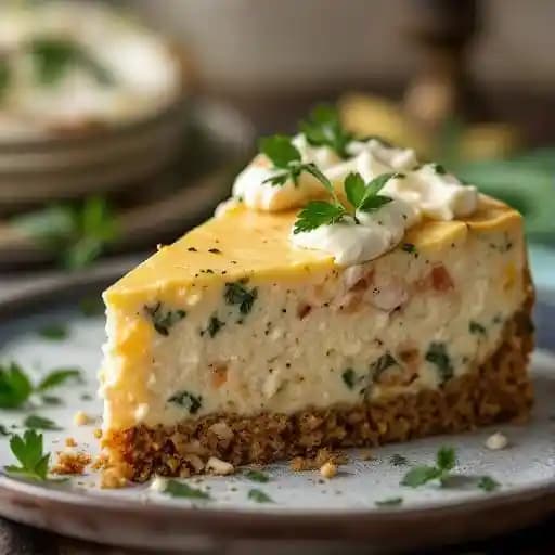 Savory Crabmeat Cheesecake