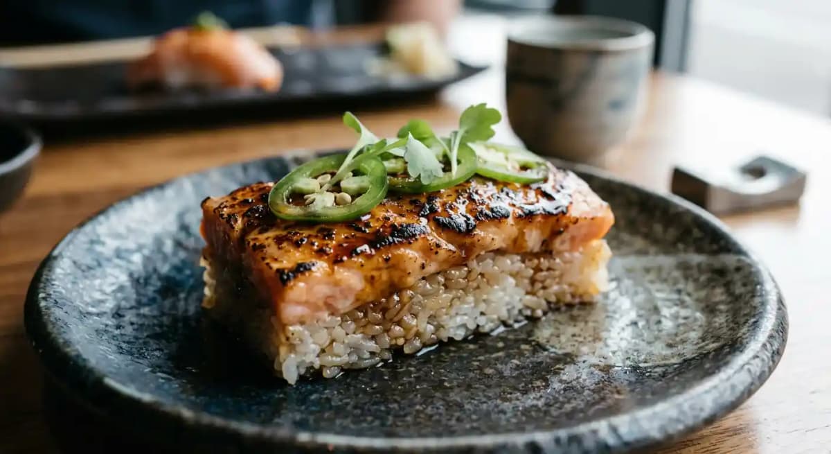 Seared Salmon Sushi