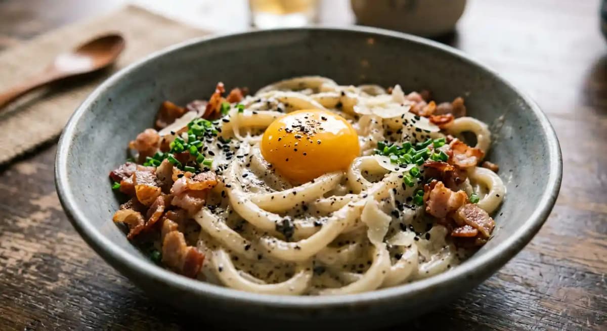 Truffle Udon Carbonara
