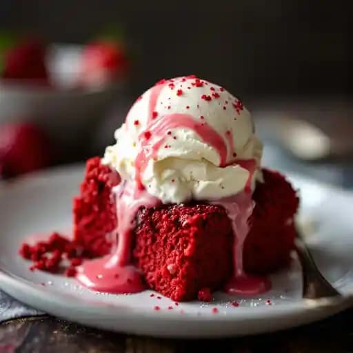 Red Velvet Bread Pudding
