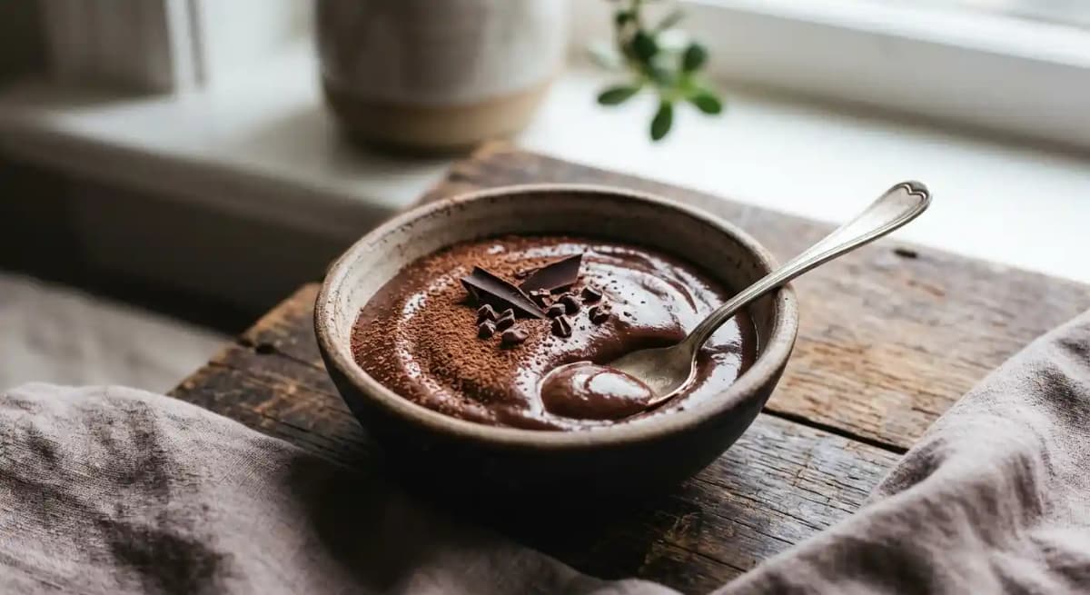Vegan Dark Chocolate Pudding