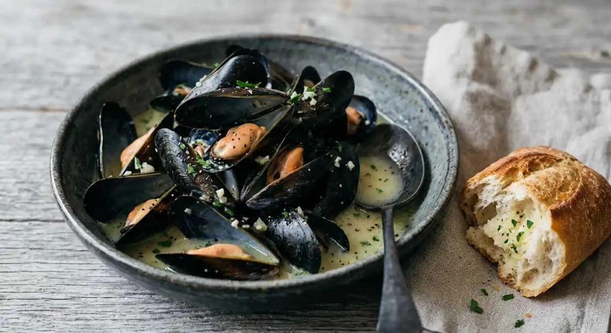 Garlic Mussels